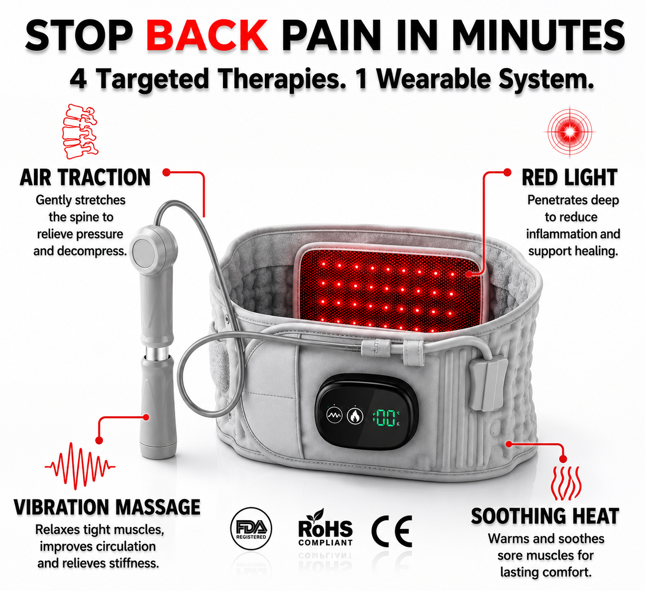 Vertexa Pro smart Decompression Belt