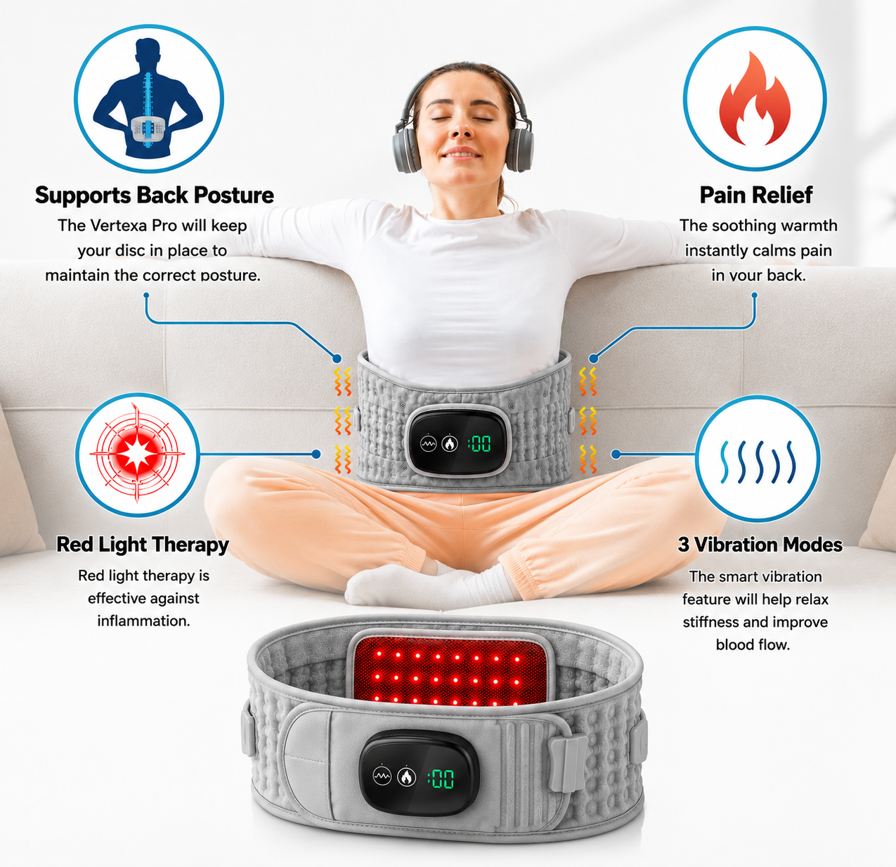 Vertexa Pro smart Decompression Belt