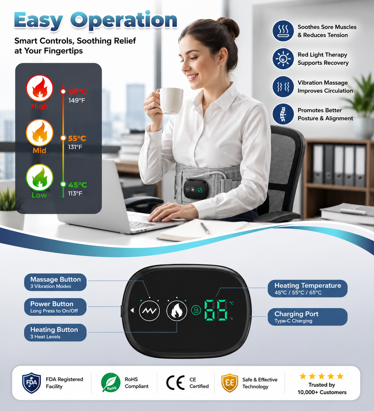 Vertexa Pro smart Decompression Belt